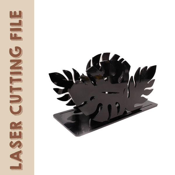 Monstera Deliciosa Tissue Holder Laser Cutting File - Bring Tropical Vibes to Your Tissue Organization