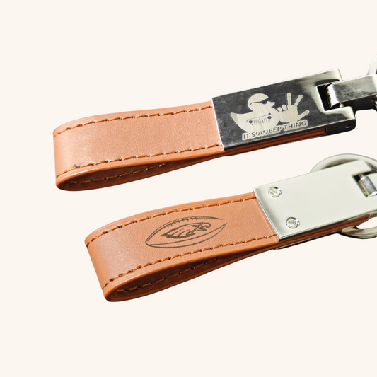 Chaveiro de couro com etiqueta personalizada com nome e nome da Creatorally, 10 peças, couro genuíno para homens