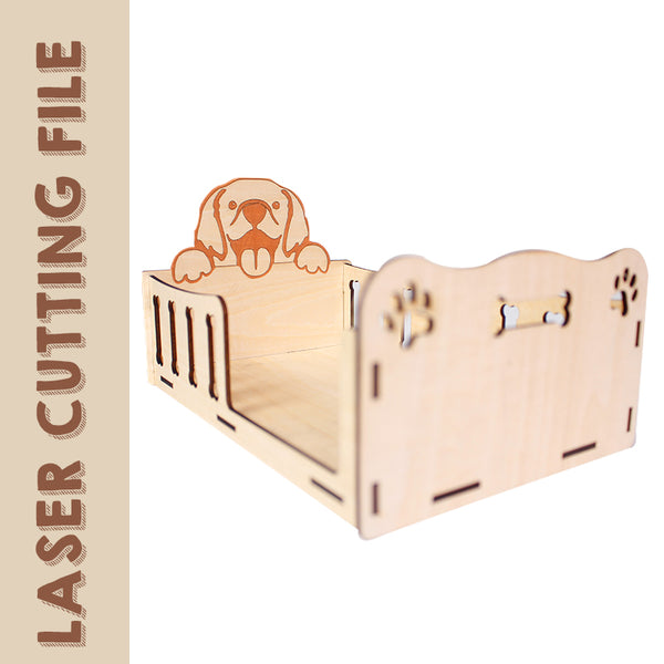 Multi-Style Doggie Bed Laser Cutting File - Create Custom Beds for Your Furry Friends