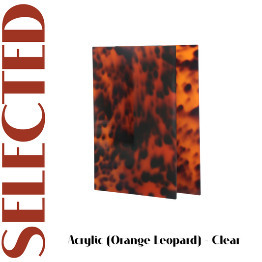 2 pcs 12''x8'' Leopard Acrylic Sheet