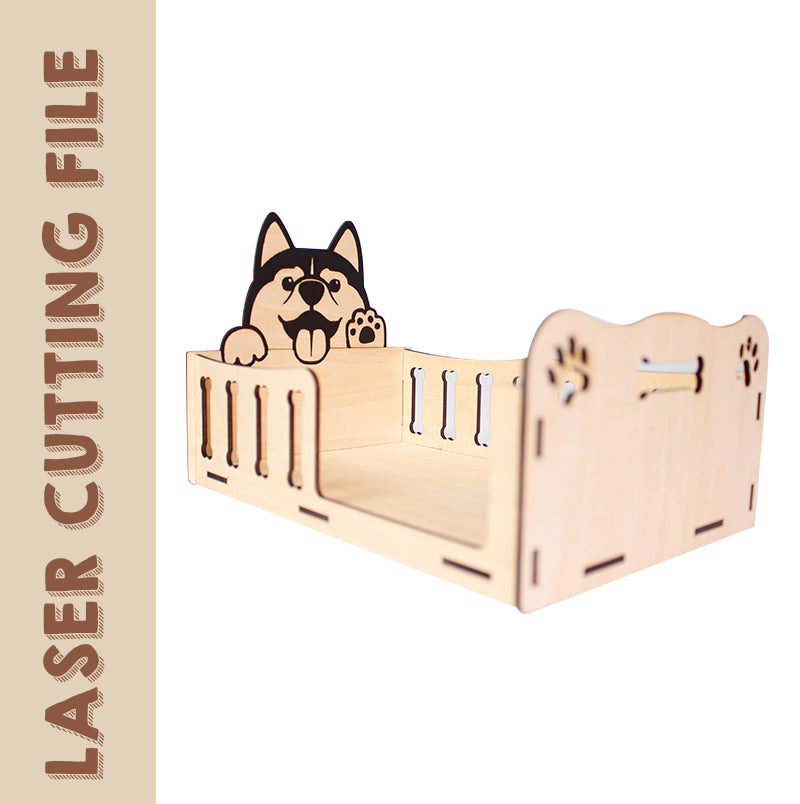 Multi-Style Doggie Bed Laser Cutting File - Create Custom Beds for Your Furry Friends