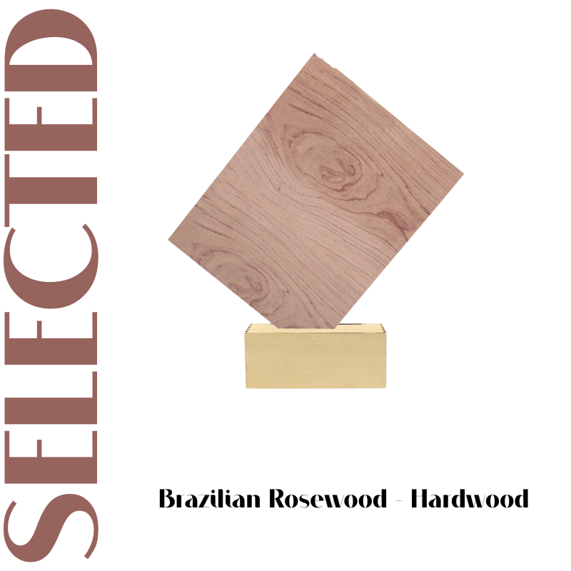 4pcs Brazilian Rosewood Plywood 1/8" 11.8''x8.46''
