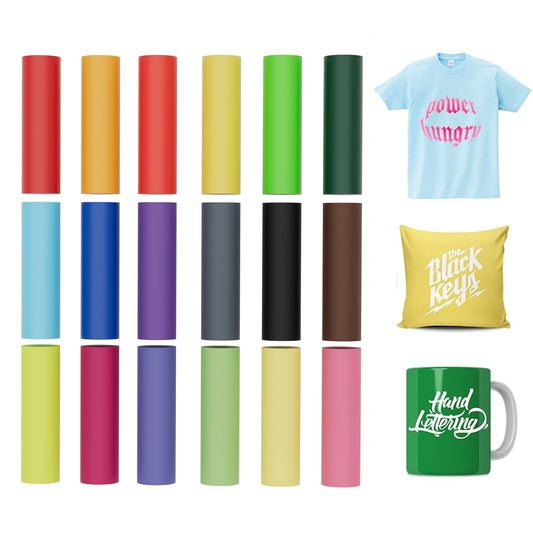 Creatorally 18-Pack Solid Color Infusible Transfer Sheets