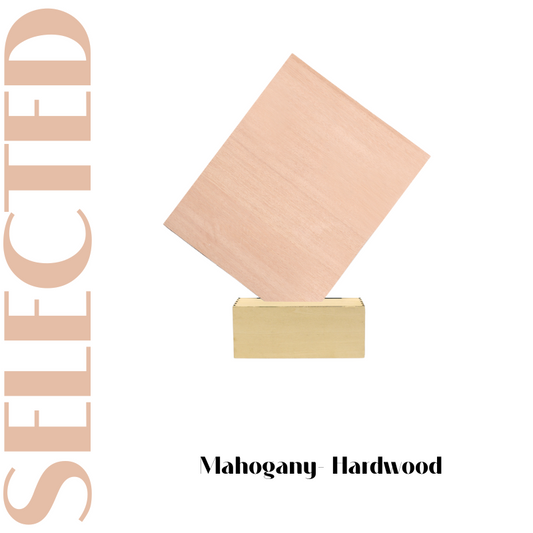 Creatorally Thin Wood Sheets 1/8" 4pcs A4 Mahogany Plywood 8.46''x12'' DIY Projects