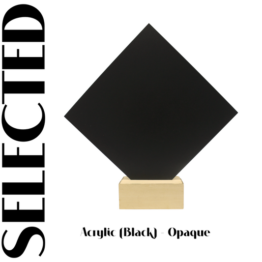 2 pcs 11.8''x11.8'' Opaque Black Self-adhesive Acrylic Sheet