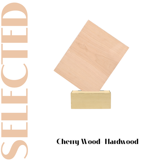 Creatorally Thin Wood Sheets 1/8" 4pcs A4 Cherry Wood Plywood 8.46''x12'' School DIY Projects