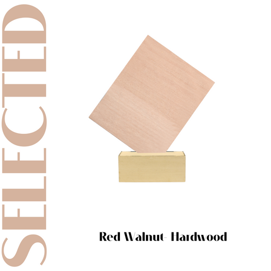 4pcs Red Walnut Plywood 1/8" 11.8''x8.46''