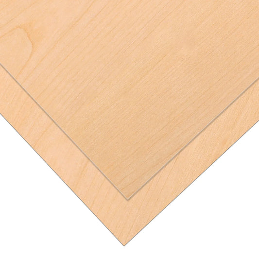 Flash Sale - Creatorally 1/8" 6pcs Cherry Wood Plywood 12" x 12" Unfinished Wood Board CNC