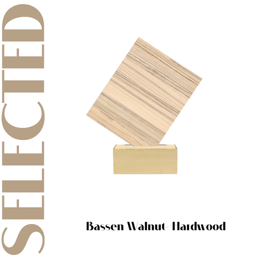 4pcs Bassen Walnut Plywood 1/8" 11.8''x8.46''