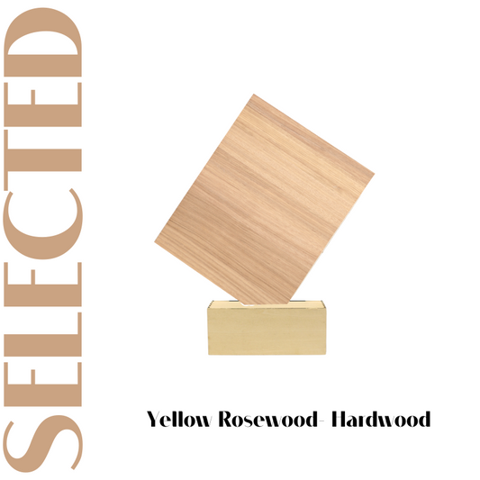 Creatorally 1/8" 4pcs A4 Yellow Rosewood Plywood 8.46''x12'' Unfinished Wood Board Woodworking