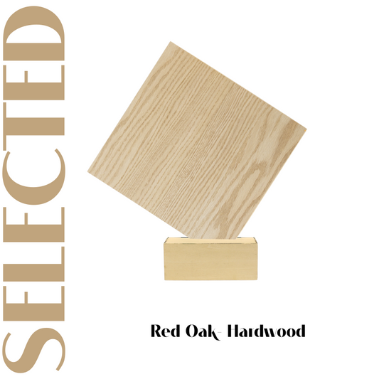 Creatorally Thin Wood Sheets 1/8" 6pcs Red Oak Plywood 12" x 12" Bubinga Unfinished Plywood Model Carving