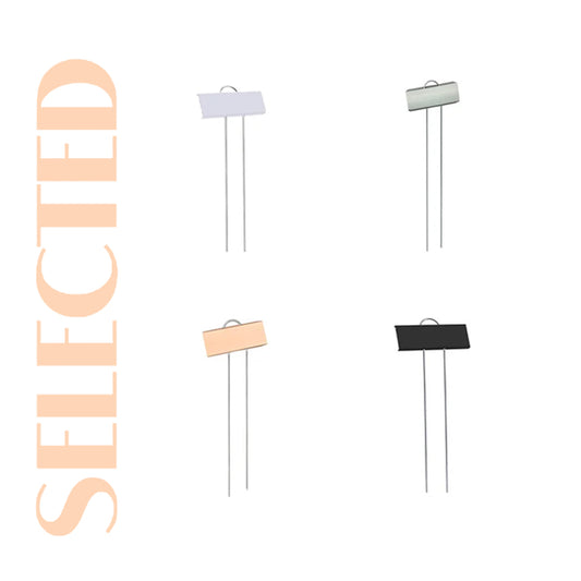 Pacote com 20 etiquetas de metal para plantas à prova d'água para áreas externas da Creatorally