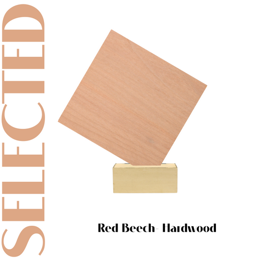 6pcs Red Beech Plywood 1/8" x 11.8" x 11.8"