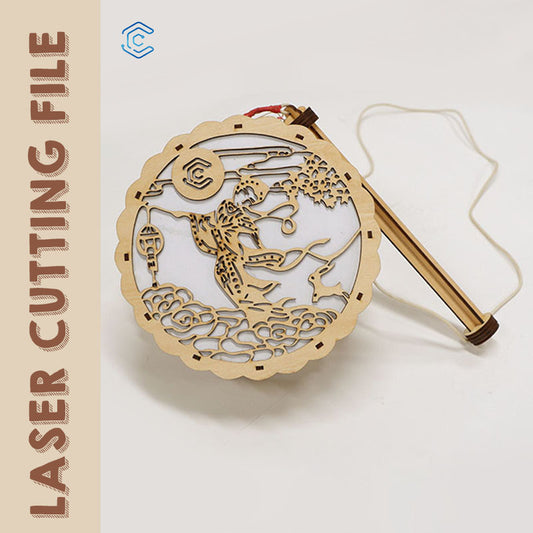 Mid-autumn protable lantern laser cutting file