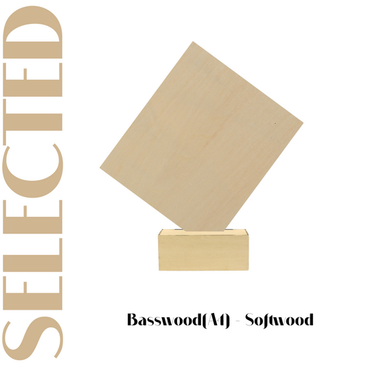 Creatorally Thin Wood Sheets 1/8" 10pcs A4 Basswood Plywood 8.26" x 11.2" Drawing&Painting