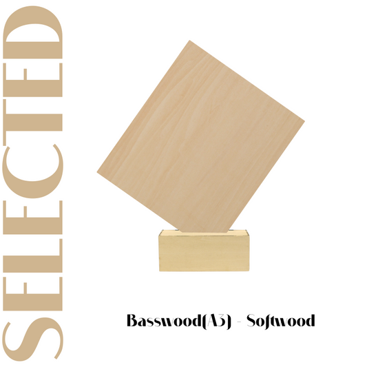 Creatorally 1/8" 10pcs A3 Basswood Plywood 15.7"x12"Unfinished Wood Board Painting&Drawing
