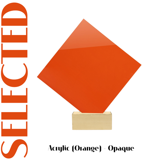 Creatorally 3PCS 12"x12" 1/8" Orange Opaque Acrylic Sheet