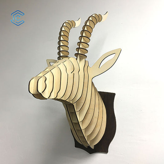 Antelope head wall hanging laser cutting file