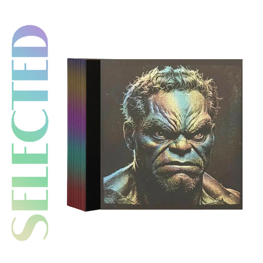 50 folhas de papel para artesanato com laser arco-íris A4 da Creatorally