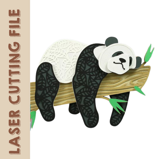 Lazy panda laser cutting file