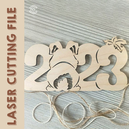 2023 cute hairband laser cutting file