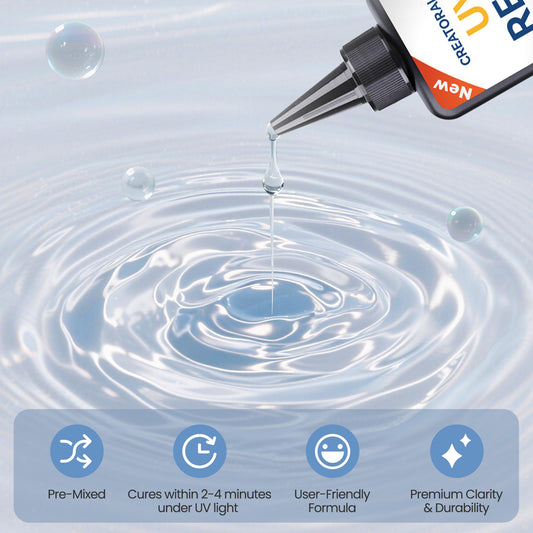Creatorally UV Resin for DIY Crafts – Pre-Mixed, Fast Curing