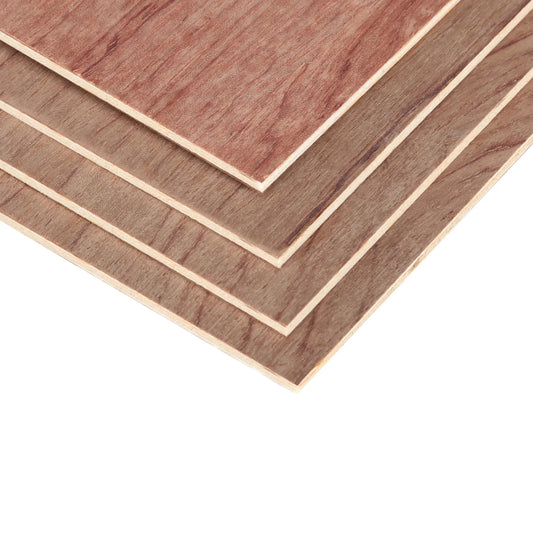 Creatorally Thin Wood Sheets 1/8" 4pcs A4 Brazilian Rosewood Plywood 8.46''x12'' Tiny House Building