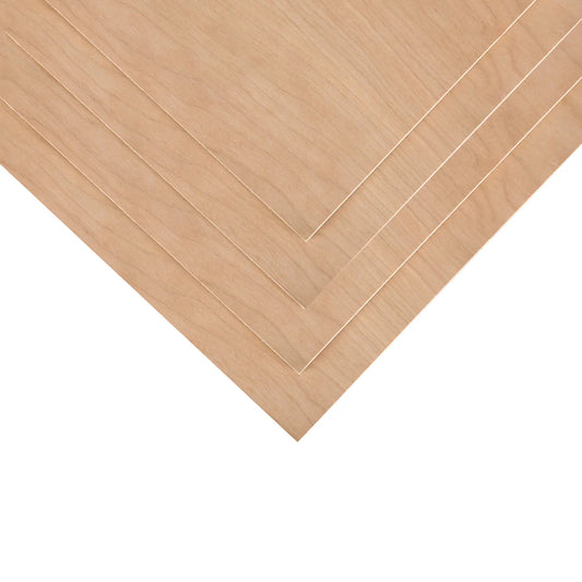 Creatorally Thin Wood Sheets 1/8" 4pcs Red Beech Plywood 8.46''x12'' Laser Engraving Projects