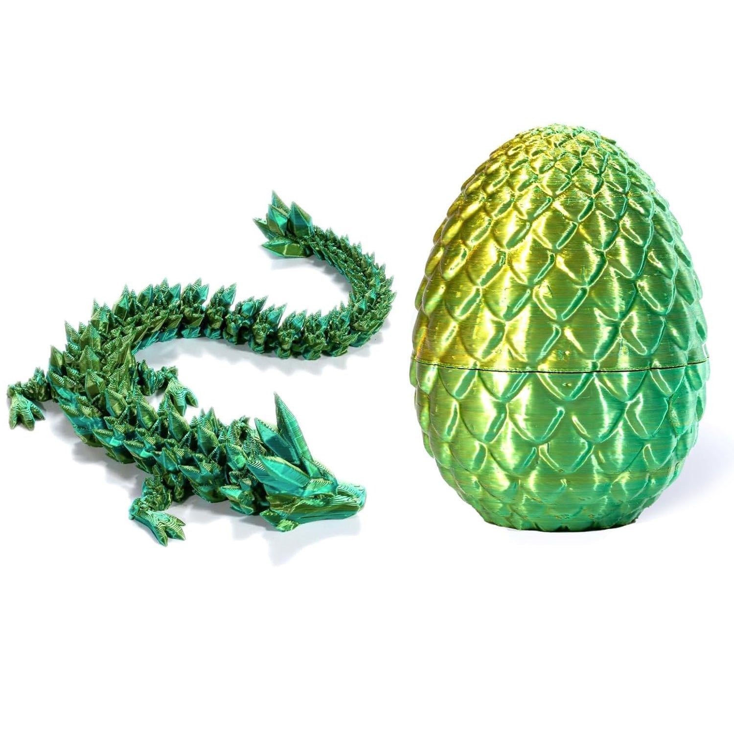 3D Crystal Flexible Dragon in Egg Figurine Blind Box - Mystery Desktop Decoration