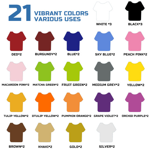 Pacote de vinil de transferência de calor Creatorally 12*10 pol. (45 unidades)