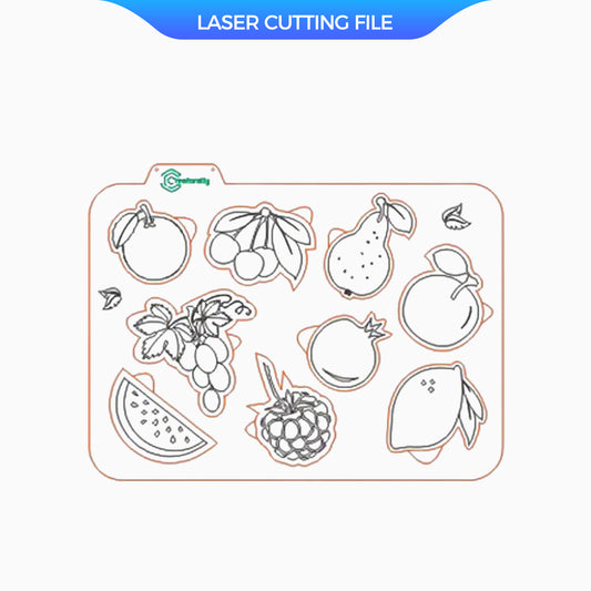 Pre-school education jigsaw laser cutting file