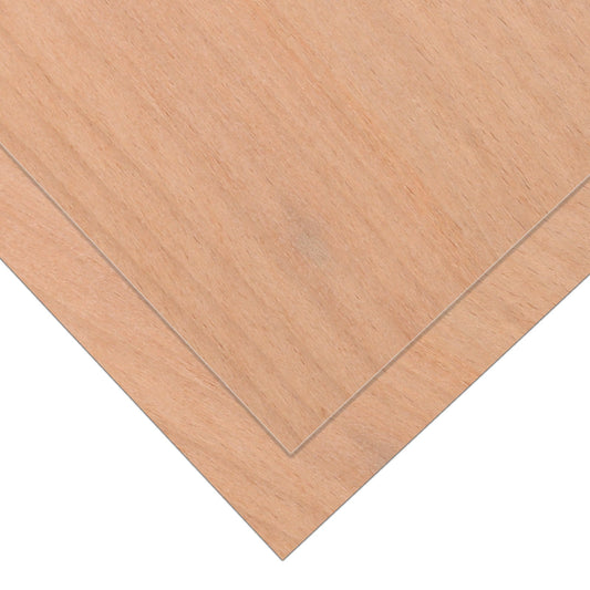 6pcs Red Beech Plywood 1/8" x 12" x 12" Bubinga Unfinished Wood for Crafts CNC Cutting Painting - CREATORALLY