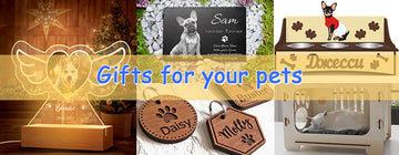Best Gifts For Your Pets-laser cutting and engraving ideas by Creatorally.com