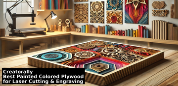 Creatorally Best Painted Colored Plywood for Laser Cutting & Engraving  High-Quality & Ready to Use