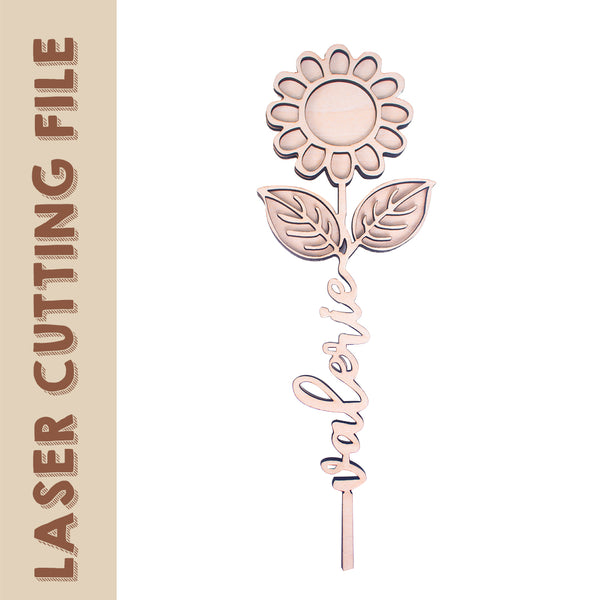 Multi-Layer Daisy Laser Cutting File - DIY Craft for Floral Enthusiasts