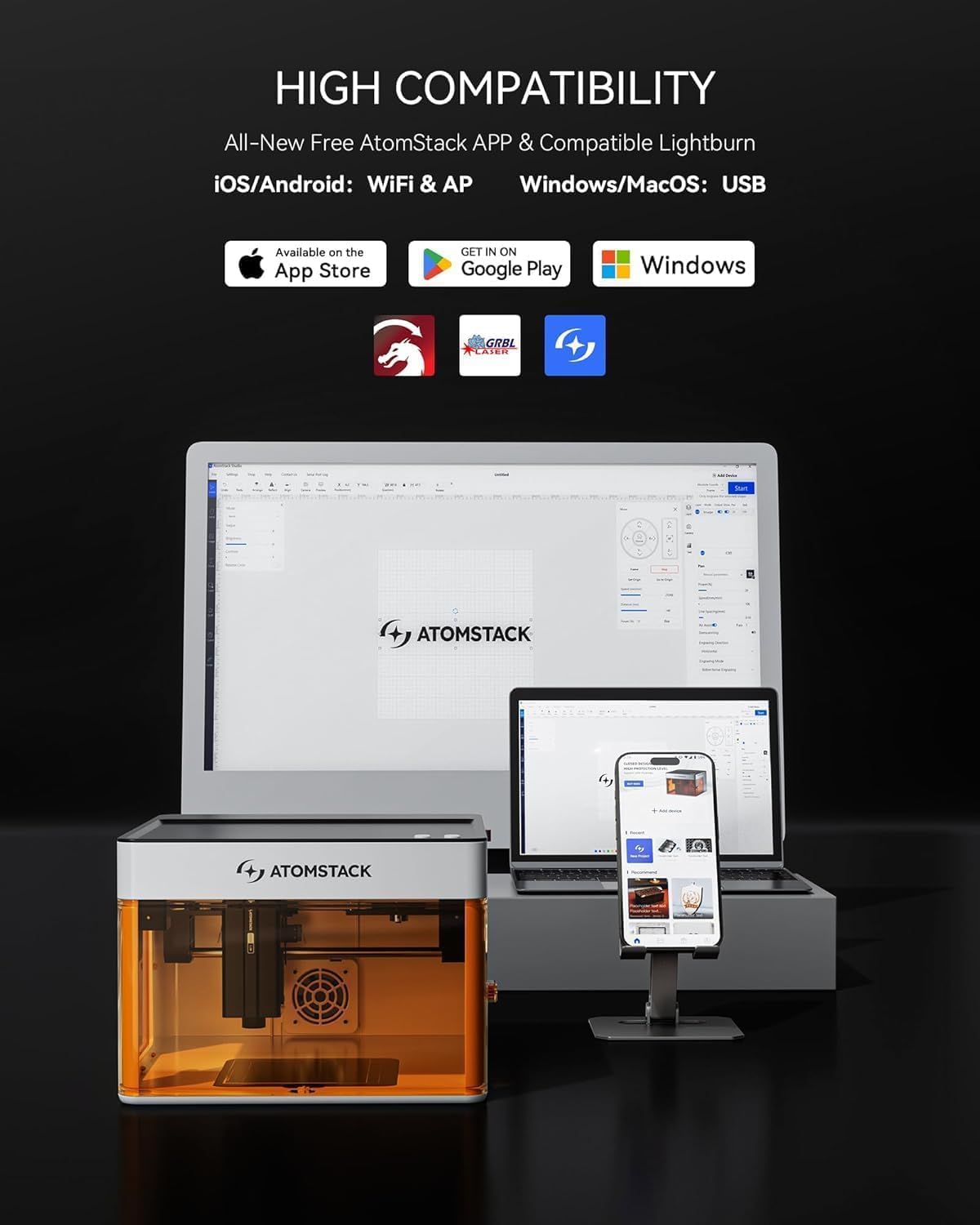 AtomStack P1 Laser Engraver