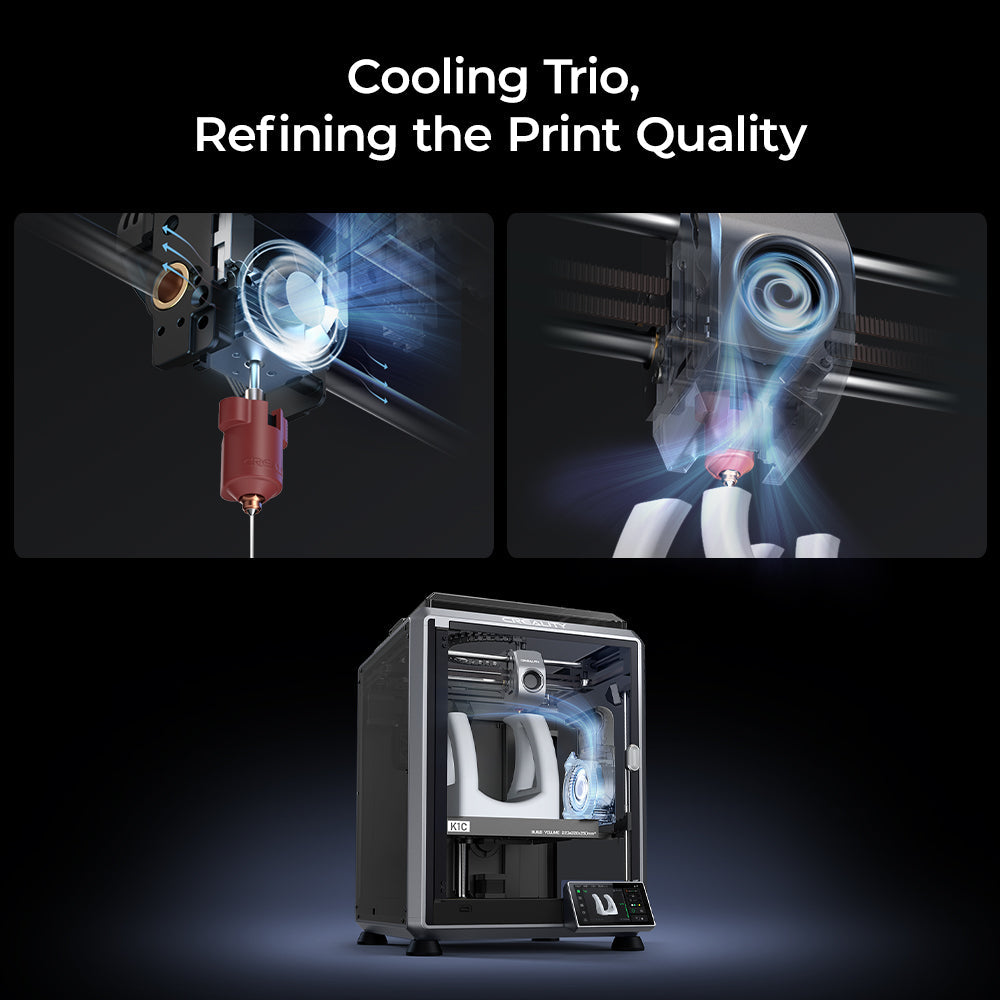Creality K1C 3D Printer 600mm/s High Speed Printing Clog-free Direct Extruder with AI Camera