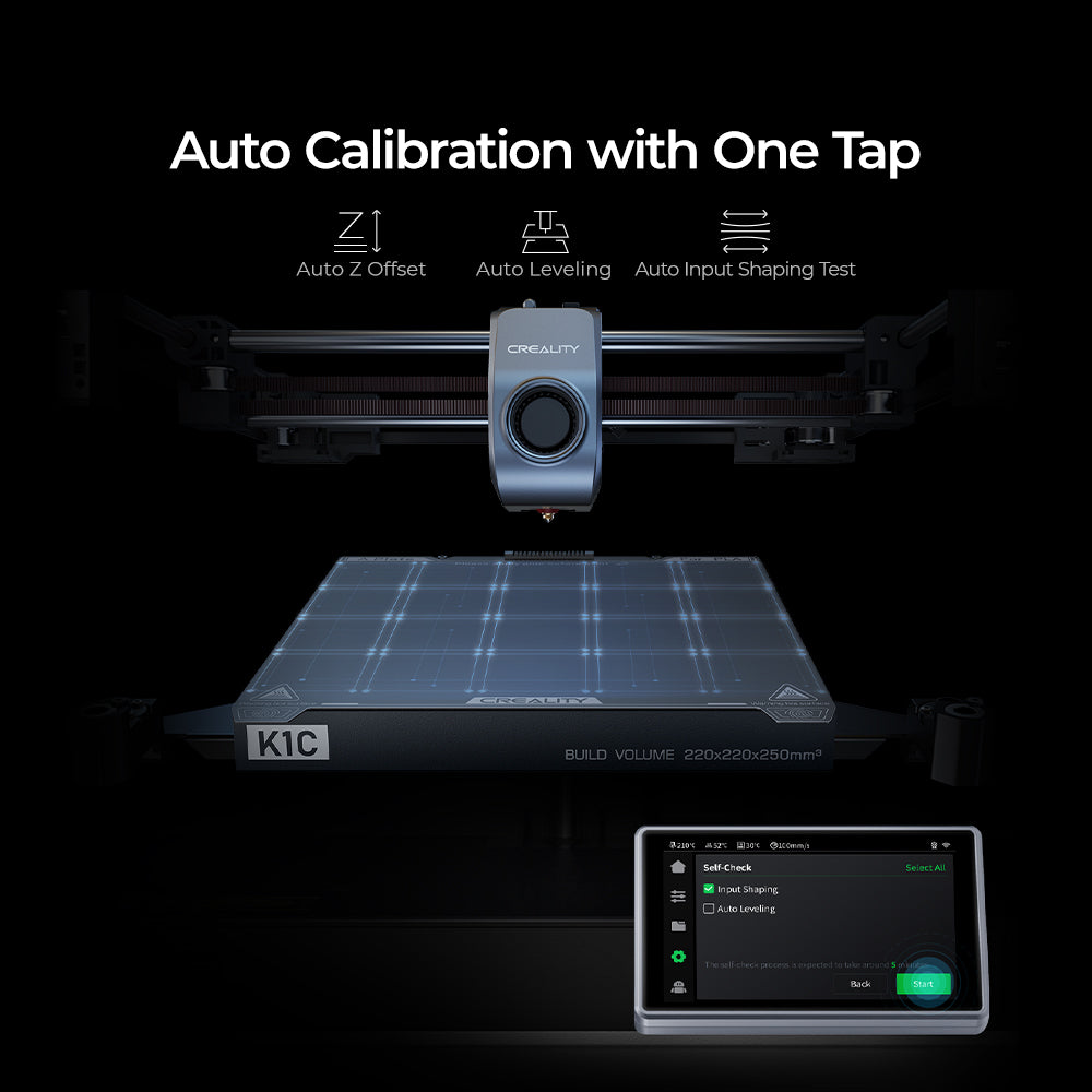 Creality K1C 3D Printer 600mm/s High Speed Printing Clog-free Direct Extruder with AI Camera