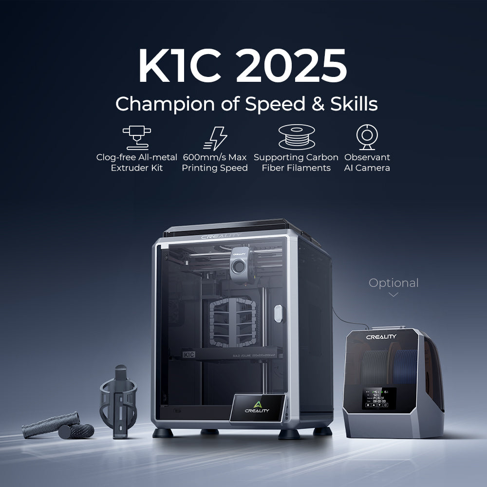 Creality K1C 3D Printer 600mm/s High Speed Printing Clog-free Direct Extruder with AI Camera