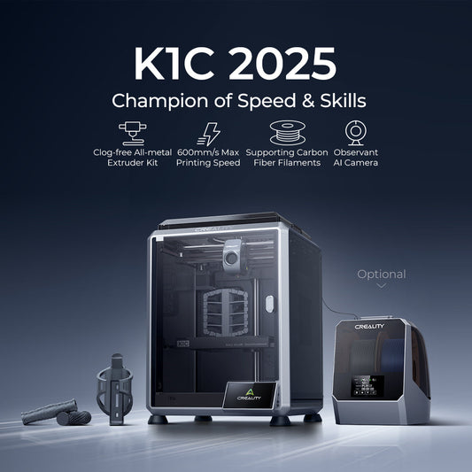 Creality K1C 3D Printer 600mm/s High Speed Printing Clog-free Direct Extruder with AI Camera