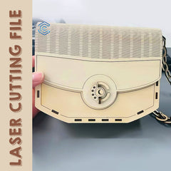 Arquivo de corte a laser para bolsa tipo concha