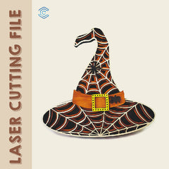 Halloween Zaubererhut Laserschneidedatei