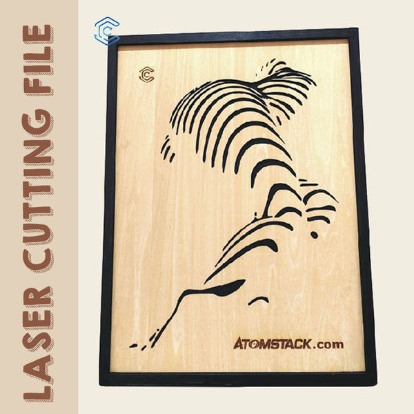zebra stripes lady wall hangings laser cutting file laser wood cutter and engraver