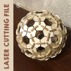 Football 3D puzzle laser cutting file
