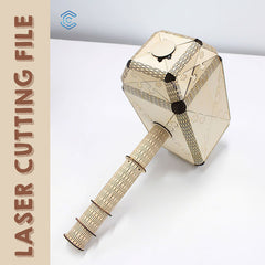 Thor's Hammer Mjolnir laser cutting file