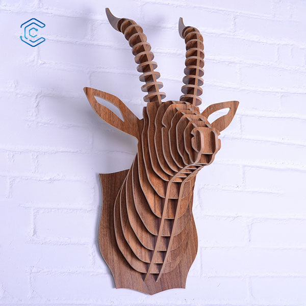 Antelope head wall hanging laser cutting file