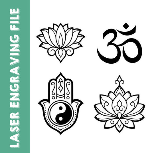 4 estilos de decoração tradicional muçulmana para gravação a laser - artesanato faça você mesmo para decoração islâmica elegante