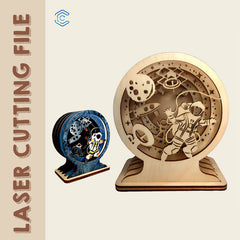 Multilayer Standing space odyssey laser cutting file