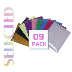 Creatorally Glitter Heat Transfer Vinyl 12 x 10 Zoll Paket (9 Stück)