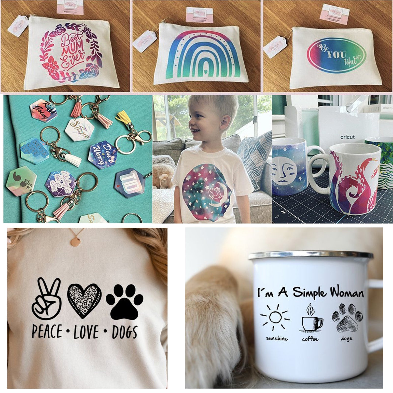 Creatorally Glitter Sublimation Transfer Paper (10-Pack)
